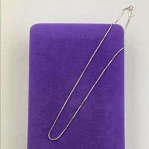 💛 Elegant Sterling Silver Box Chain Necklace